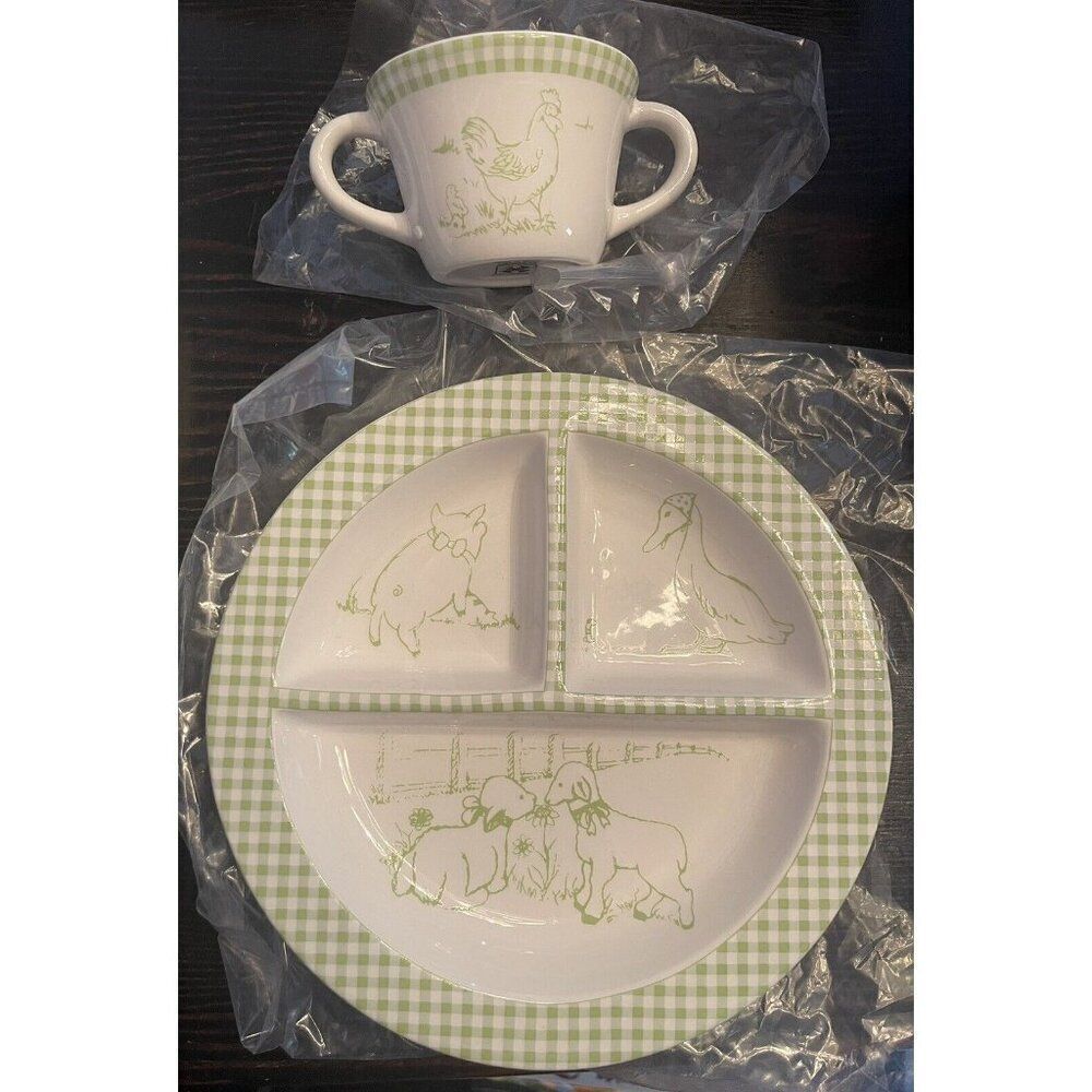 MWW Market Childs Plate and Cup Set, Brand new